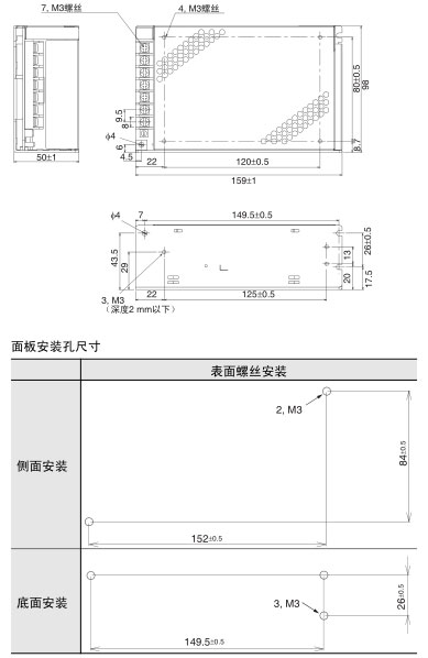 OMRON+F03+S8JC系列基本电源+安装方式3