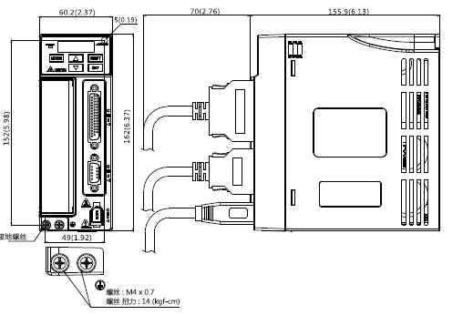 Delta+ASD-B2-0421-B型伺服驱动器1